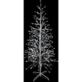 Fraser Hill Farm Set of 3 Color Changing Birch Trees, 4-Ft, 5.5-Ft, 6.5-Ft, in Warm White and Multi-Color LED Lights