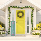  Fraser Hill Farm 45-In.  Porch Leaner Sign with Battery-Operated LED Lights, Festive Spring Decoration 