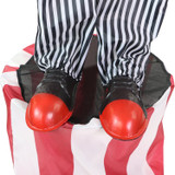 5.9-Ft. Animatronic Talking Clown on a Stage with Movement and Light-Up Eyes for Scary Halloween Decoration