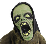 Haunted Hill Farm 21-In. Trevor the Zombie Groundbreaker with Flashing LED Lights, Battery-Operated Animatronic Halloween Decoration