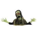 1.8-Ft. Zombie Groundbreaker with Flashing LED Lights, Battery-Operated Animatronic Halloween Decoration