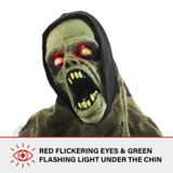 1.8-Ft. Zombie Groundbreaker with Flashing LED Lights, Battery-Operated Animatronic Halloween Decoration