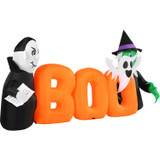 Haunted Hill Farm 6.5-Ft. Wide Pre-lit Inflatable Boo Sign