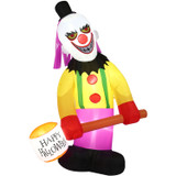 Haunted Hill Farm 8-Ft. Tall Pre-lit Inflatable Clown