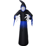 Haunted Hill Farm 8-Ft. Tall Pre-lit Musical Inflatable Grim Reaper