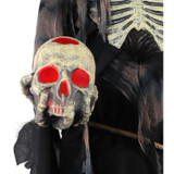 Haunted Hill Farm 7-Ft. Tall Motion-Activated Rotting Reaper by SVI, Premium Talking Halloween Animatronic, Plug-In