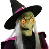 Haunted Hill Farm Motion-Activated Wicked Cauldron Witches by SVI, Premium Talking Halloween Animatronic, Plug-In