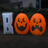 Haunted Hill Farm 4-Ft. Tall Pre-lit Inflatable Boo Sign