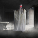 5.6-Ft. Animatronic Ghost Bride with Lights and Sound, Indoor or Covered Outdoor Halloween Decoration