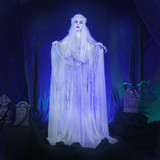 5.6-Ft. Animatronic Ghost Bride with Lights and Sound, Indoor or Covered Outdoor Halloween Decoration
