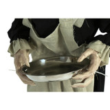 5-Ft. Animatronic Zombie Maid with Lights and Sound, Indoor or Covered Outdoor Halloween Decoration