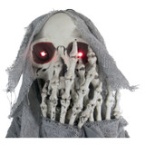 Haunted Hill Farm 71-In. Ruthless the Mocking Reaper, Indoor or Outdoor Animated Halloween Decoration, Poseable, Battery-Operated