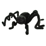Haunted Hill Farm 36 In. Animatronic Crawler Spider, Indoor/Outdoor Halloween Decoration, Flashing Blue Eyes, Battery-Operated