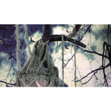 Haunted Hill Farm Leafless Lenny the Talking Tree with Moving Mouth, Indoor or Covered Outdoor Halloween Decoration, Battery-Operated