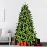 Fraser Hill Farm 8-ft. Derby Fir Artificial Christmas Tree with Warm White Micro LED Lights