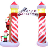 Fraser Hill Farm 9-Ft. Tall Prelit Lighthouse Arch Inflatable