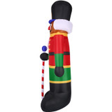 Fraser Hill Farm 10-Ft. Tall Prelit African American Nutcracker Inflatable