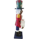 Fraser Hill Farm 60-inch Fiberglass African American Nutcracker Figurine with Music and Countdown