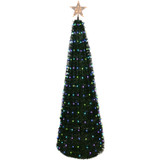 Fraser Hill Farm Indoor/Outdoor Prelit Pop Up Tree with Multicolor Fairy Lights and Star Topper In Various Sizes