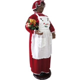 Fraser Hill Farm 58-In. African American Dancing Mrs. Claus with Apron and Gift Sack, Life-Size Motion-Activated Christmas Animatronic