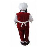 Fraser Hill Farm 58-In. African American Dancing Santa w/ Apron and Christmas Cookie Garland, Life-Size Motion-Activated Christmas Animatronic