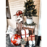 Fraser Hill Farm 3.5-Ft. Porch Accent Tree in Rustic Farmhouse Metal Jug,  Various Lighting Options