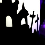 3.3-Ft. LED Flicker Wick Halloween Candle Blow Mold for Indoors & Covered Outdoors, Plug Operated
