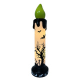 3.3-Ft. LED Flicker Wick Halloween Candle Blow Mold for Indoors & Covered Outdoors, Plug Operated