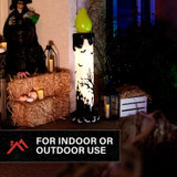 3.3-Ft. LED Flicker Wick Halloween Candle Blow Mold for Indoors & Covered Outdoors, Plug Operated