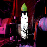 3.3-Ft. LED Flicker Wick Halloween Candle Blow Mold for Indoors & Covered Outdoors, Plug Operated