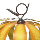 1.2-Ft. Metal LED 3D Pumpkin Lantern Decoration for Indoors & Covered Outdoors, Battery Operated (3 AA)