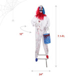 7.1-Ft. Standing Animated Painting Clown Animatronic