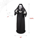 5.4-Ft. Standing Jump Scare Nun Animatronic