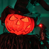 6-Ft. Standing Scarecrow Animatronic with Animated Crow