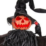 6-Ft. Standing Scarecrow Animatronic with Animated Crow