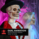 6.1-Ft. Undead Bride & Groom Animatronics