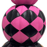 2.4-Ft. Designer Polka Dot Checkerboard Summerween Pumpkin Stack Halloween Decoration