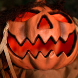 5.4-Ft. Standing Head Dropping Pumpkin Man Animatronic