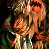 5.4-Ft. Standing Head Dropping Pumpkin Man Animatronic