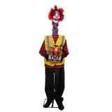 5.7-Ft. Standing Animated Clown Courier Animatronic