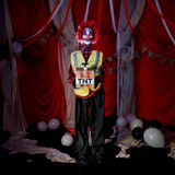 5.7-Ft. Standing Animated Clown Courier Animatronic