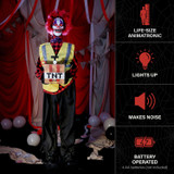 5.7-Ft. Standing Animated Clown Courier Animatronic