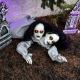 4-Ft. Crawling Double Head Girl Animatronic