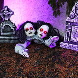 4-Ft. Crawling Double Head Girl Animatronic