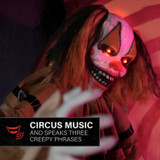 6-Ft. Hanging Animated Clown Animatronic