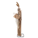 5.6-Ft. Standing Animated Rabbit Animatronic, Brown
