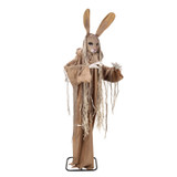 5.6-Ft. Standing Animated Rabbit Animatronic, Brown