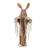 5.6-Ft. Standing Animated Rabbit Animatronic, Brown