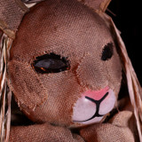 5.6-Ft. Standing Animated Rabbit Animatronic, Brown