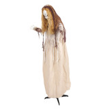 3.9-Ft. Standing Rising Head Creepy Girl Animatronic